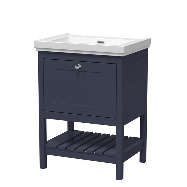 Hudson Reed Bexley 600mm Floor Standing 1 Drawer Vanity & Basin