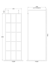 700mm Frame Screen with Arms and Feet