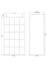 1100mm Frame Screen with Arms and Feet