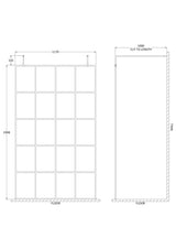 1200mm Frame Screen with Arms and Feet