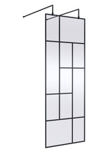 Abstract 760mm Frame Wetroom Screen with Support Bars