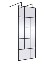 Abstract 800mm Frame Wetroom Screen with Support Bars