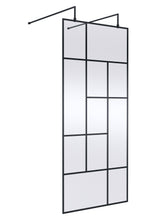 Abstract 900mm Frame Wetroom Screen with Support Bars