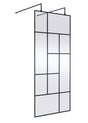 Abstract 900mm Frame Wetroom Screen with Support Bars