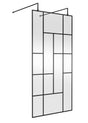 Abstract 1000mm Frame Wetroom Screen with Support Bars