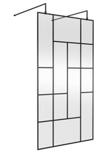 Abstract 1100mm Frame Wetroom Screen with Support Bars