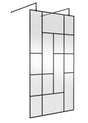 Abstract 1100mm Frame Wetroom Screen with Support Bars