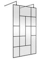 Abstract 1200mm Frame Wetroom Screen with Support Bars