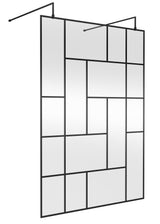 Abstract 1400mm Frame Wetroom Screen with Support Bars