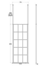 760mm Frame Screen With Ceiling Posts