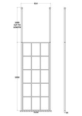 800mm Frame Screen With Ceiling Posts