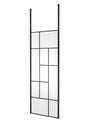 Abstract 800mm Frame Wetroom Screen with Ceiling Posts