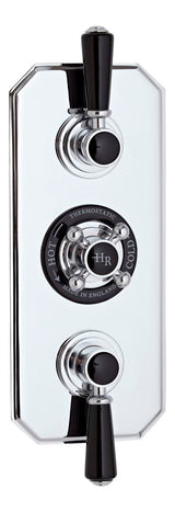 Black Topaz Triple Concealed Shower Valve