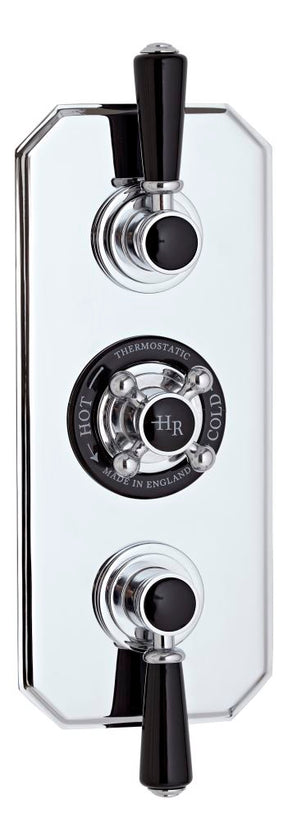 Black Topaz Triple Concealed Shower Valve