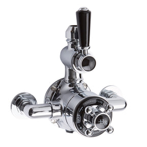Black Topaz Twin Exposed Shower Valve