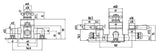 Black Topaz Triple Exposed Shower Valve