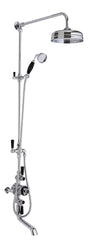 Black Topaz Triple Exposed Shower Valve & Spout