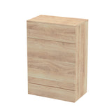 Hudson Reed Fusion 600mm 355mm Deep Bleached Oak Toilet Unit