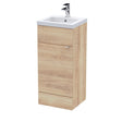 Hudson Reed Fusion 400mm Bleached Oak Vanity Unit & Basin
