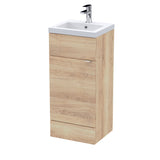 Hudson Reed Fusion 400mm Bleached Oak Vanity Unit & Basin