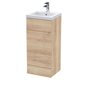Hudson Reed Fusion 400mm Bleached Oak Vanity Unit & Basin