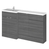 Hudson Reed Fusion 1500mm Left Hand Floor Standing Vanity Basin & Toilet Combination Unit