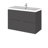 Hudson Reed Fusion 800mm Wall Hung 2 Drawer Vanity Unit & Basin