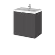 Hudson Reed Fusion 500mm Wall Hung 2 Door Vanity Unit & Ceramic Basin