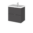 Hudson Reed Fusion 500mm Wall Hung 2 Drawer Vanity Unit & Basin With Soft Close Drawers