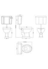 Hudson Reed Richmond Traditional Low Level Toilet