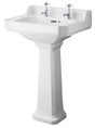 Richmond 560mm 2 Tap Hole Basin & Comfort Height Pedestal