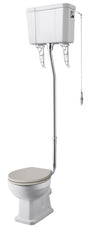 Hudson Reed Richmond Comfort Height High Level Toilet Including Cistern & Flush Pipe