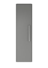 Hudson Reed Solar 350mm 1 Door Cool Grey Wall Hung Tall Cabinet With Handles