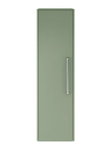 Hudson Reed Solar 350mm 1 Door Fern Green Wall Hung Tall Cabinet With Handles