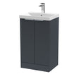Hudson Reed Fluted 500mm Floor Standing Vanity Unit Including Basin