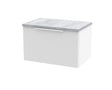 Hudson Reed Fluted 600mm Wall Hung Single Drawer Vanity Unit With Laminate Top & Finger Pull Handle