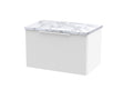 Hudson Reed Fluted 600mm Wall Hung Single Drawer Vanity With Laminate Worktop & Soft-Close Drawer
