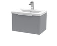 Hudson Reed Fluted 600mm Wall Hung Single Drawer Vanity With Basin