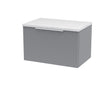 Hudson Reed Fluted 600mm Wall Hung Single Drawer Vanity Unit With Laminate Top