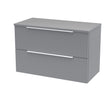Hudson Reed Fluted 800mm Wall Hung 2-Drawer Vanity and Worktop
