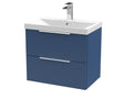 Hudson Reed Fluted 600mm Wall Hung 2-Drawer Vanity Unit With Basin