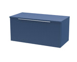 Hudson Reed Fluted 800mm Wall Hung Single Drawer Vanity with Worktop
