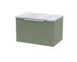 Hudson Reed Fluted 600mm Wall Hung Single Drawer Vanity With Laminate Top