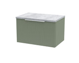 Hudson Reed Fluted 600mm Wall Hung Single Drawer Vanity With Laminate Top