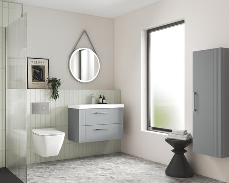 Salana 600mm Round Touch Sensor Illuminated Mirror