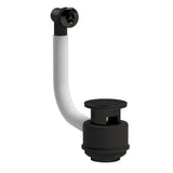 Stone Basin Waste With Brass Overflow - Black
