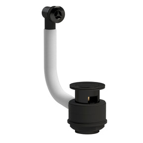 Stone Basin Waste With Brass Overflow - Black