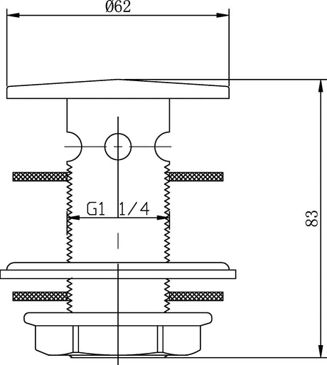 Wastes & Extras Flip Top Basin Waste