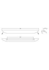 Handles Finger Pull Handle 224mm Centres