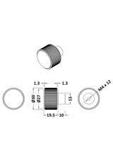Fluted Furniture Knob